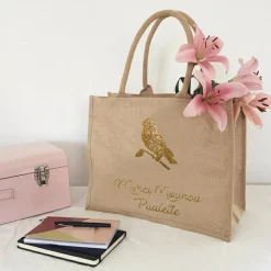 Sac cabas Nounou Oiseau (personnalisable)