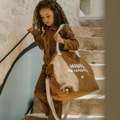 Sac cabas XL velours Minus en vadrouille