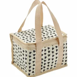 Sac de transport isotherme Cœurs Ecru