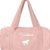 Sac de voyage enfant rose poudré (personnalisable)