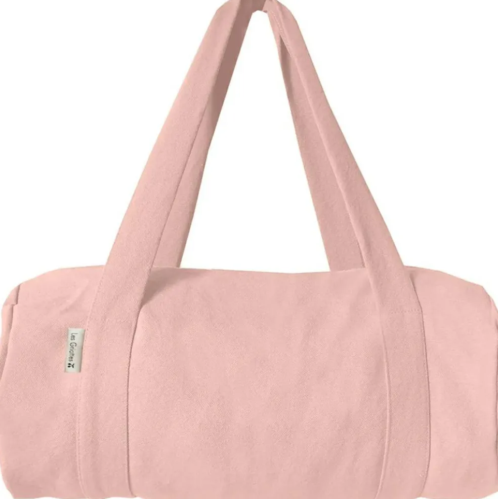 Sac de voyage enfant rose poudré (personnalisable)