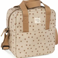 Sac isotherme biberons coeurs Poppy Cannelle