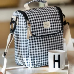 Sac isotherme Biberons I Love Vichy Noir