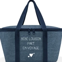 Sac isotherme bleu chiné (29 x 16 cm)