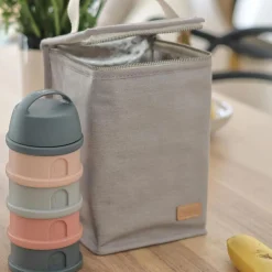 Sac isotherme Canvas gris perle