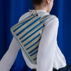 Sac pour poussette Stories Édition limitée Green blue stripes