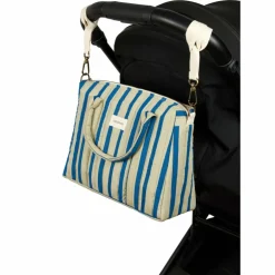 Sac pour poussette Stories Édition limitée Green blue stripes