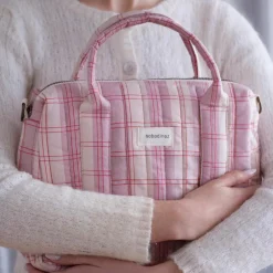 Sac pour poussette Stories Édition limitée Powder red checks