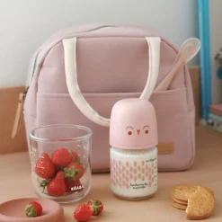 Sac repas isotherme rose poudré