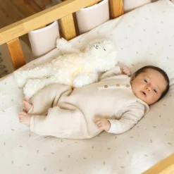 Salopette en maille Caramel (1-3 mois)