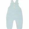 Salopette en maille Sauge (1-3 mois)