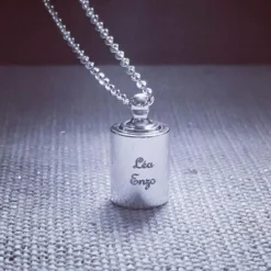 Sautoir personnalisable argenté rhodié