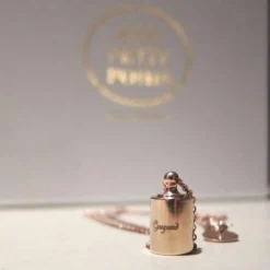 Sautoir personnalisable plaqué or rose