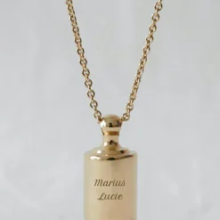 Sautoir personnalisable plaqué or jaune