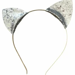 Serre tête Chat Argent