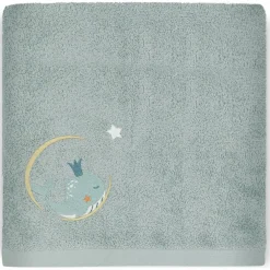 Serviette de bain Baleine Lagon personnalisable (70 x 140 cm)