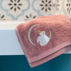 Serviette de bain brique écureuil (70 x 140 cm)