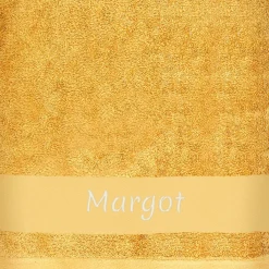 Serviette de bain chat caramel personnalisable (100 x 100 cm)