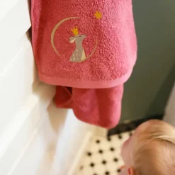 Serviette de bain Faon Fraise personnalisable (70 x 140 cm)