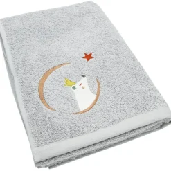Serviette de bain grise Ours (50 x 100 cm)