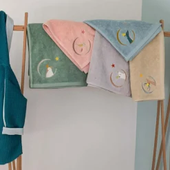 Serviette de bain grise Ours (50 x 100 cm)