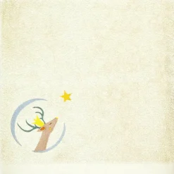 Serviette de bain jaune pâle Daim personnalisable (50 x 100 cm)