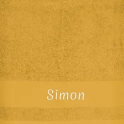 Serviette de bain lion safran personnalisable (100 x 100 cm)