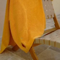 Serviette de bain lion safran personnalisable (100 x 100 cm)