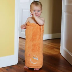 Serviette de bain oie sauvage pêche personnalisable (70 x 140 cm)