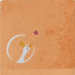 Serviette de bain oie sauvage pêche (70 x 140 cm)