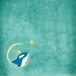 Serviette de bain orque océan personnalisable (70 x 140 cm)