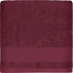 Serviette de bain souris framboise personnalisable (70 x 140 cm)