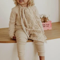 Serviette de cantine Gaze Léopard