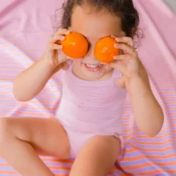 Serviette de plage 2 en 1 Circuit Lavande (140 x 70 cm)