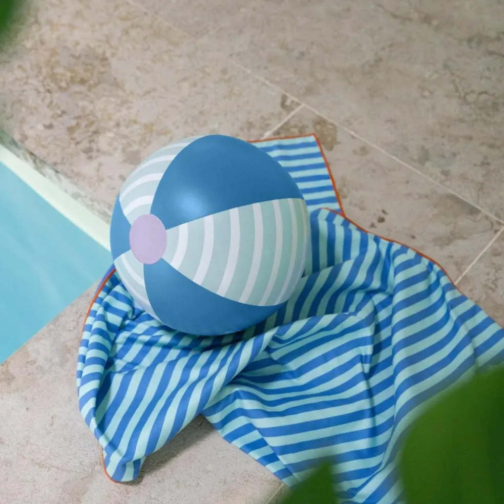 Serviette de plage 2 en 1 Circuit Bleu (140 x 70 cm)