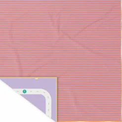 Serviette de plage 2 en 1 Circuit Lavande (180 x 180 cm)