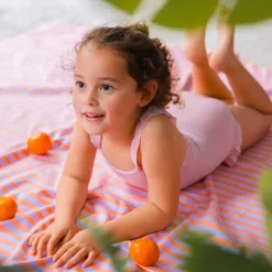 Serviette de plage 2 en 1 Circuit Lavande (180 x 180 cm)