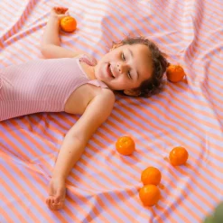 Serviette de plage 2 en 1 Circuit Lavande (180 x 180 cm)