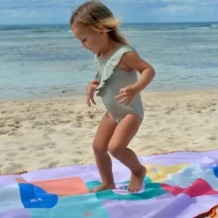 Serviette de plage 2 en 1 Marelle (180 x 100 cm)