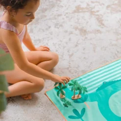 Serviette de plage 2 en 1 Safari (180 x 100 cm)