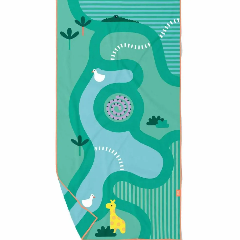 Serviette de plage 2 en 1 Safari (140 x 70 cm)