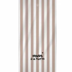 Serviette microfibre Minus à la flotte rayures rose