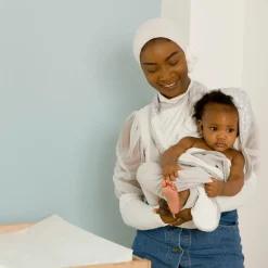 Serviette tablier de bain papillon grise Etoile (108 x 107 cm)