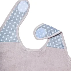 Serviette tablier de bain papillon grise Etoile (108 x 107 cm)