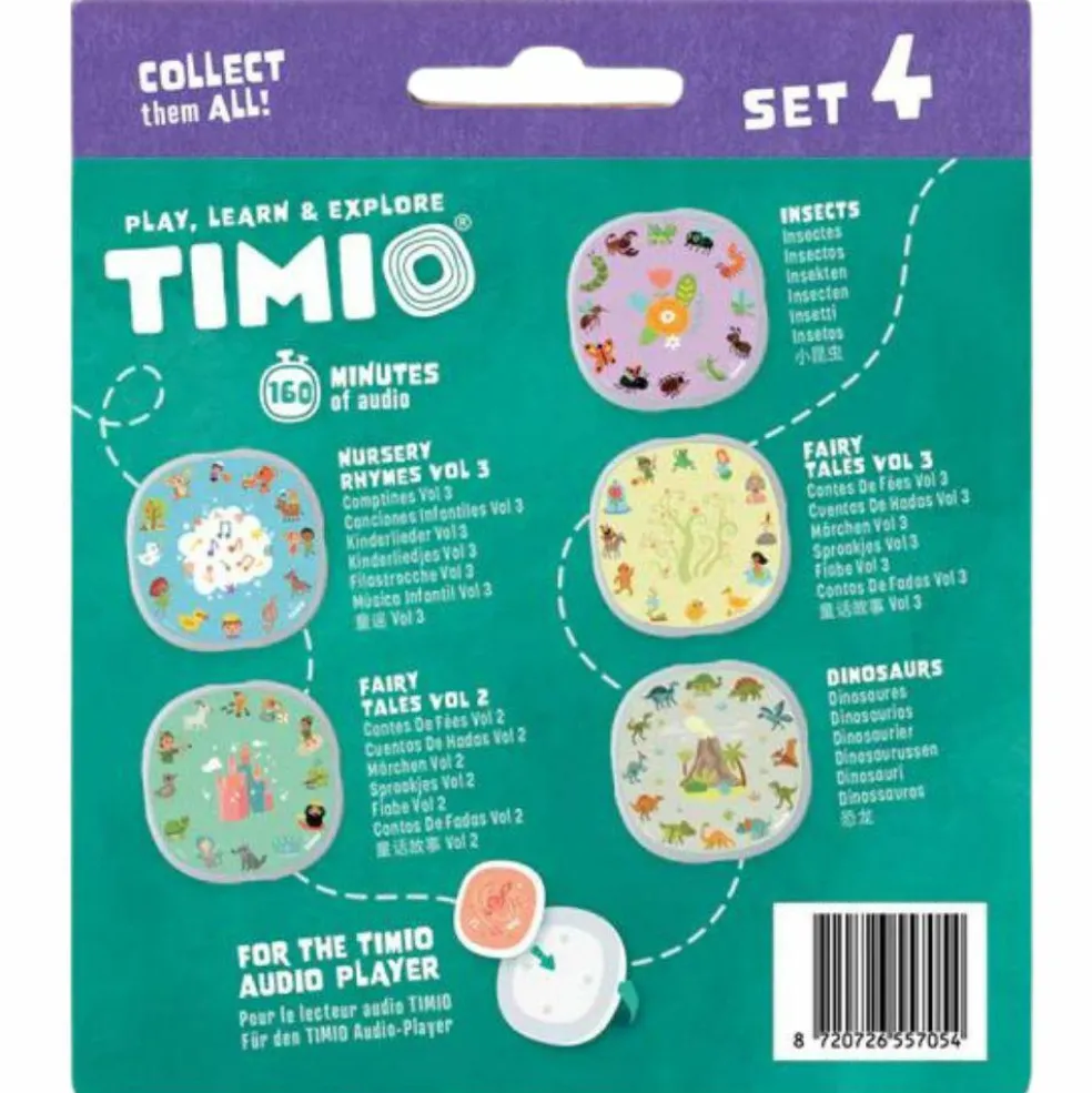 Set 4 de 5 disques pour lecteur éducatif d'audio et de musique