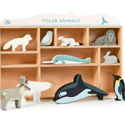 Set animaux en bois Animaux polaires