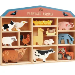 Set animaux en bois Ferme