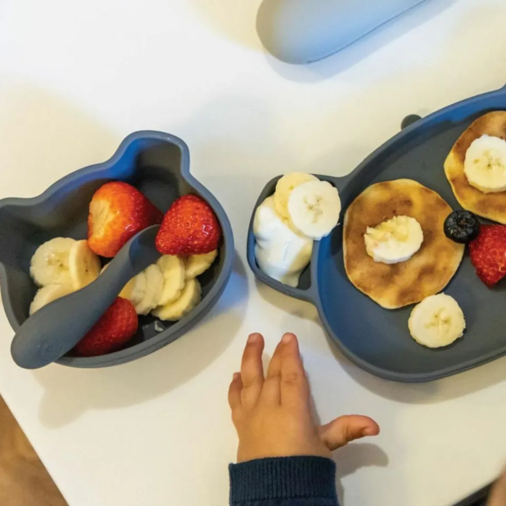 Set bol à ventouse et cuillère en silicone Koala