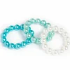 Set bracelets perles Bleu