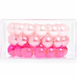 Set bracelets perles Rose